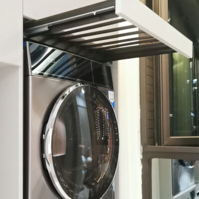 Móc treo máy giặt phía trên ban công ẩn kính thiên văn vô hình móc treo quần áo giá treo quần tích hợp ray trượt đựng đồ
