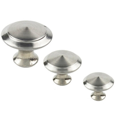 Bán buôn 10 chiếc tròn nhọn 1 lỗ tay cầm nhỏ chải Inox Châu Âu kim loại hiện đại ngăn kéo tủ quần áo