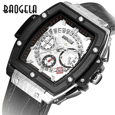 BAOGELA độc đoán thùng rượu đồng hồ nam đa năng thể thao nam đồng hồ thạch anh xuất khẩu một mảnh dropshipping