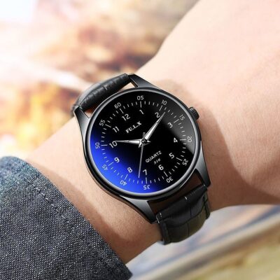 Miễn phí vận chuyển [chính thức] đồng hồ siêu mỏng nam sinh viên phiên bản Hàn Quốc đồng hồ cặp đôi thời trang đơn giản đồng hồ dạ quang nam