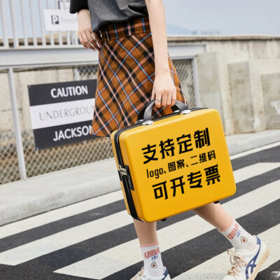 Hộp đựng mỹ phẩm xách tay đơn giản và nhẹ vali dung tích lớn chống nước di động in LOGO hộp đựng quần áo vali