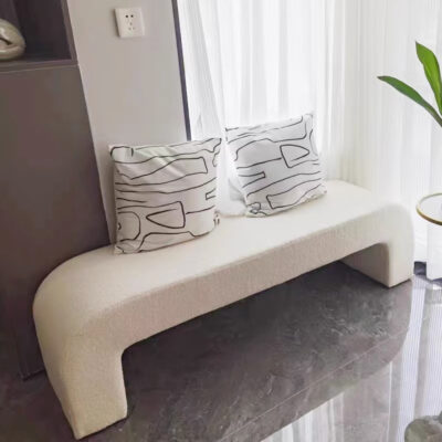 Đẹp Sang Trọng Ins Sáng Tạo Ghế Sofa Lưới Đỏ Đơn Giản Nhung Cừu Giải Trí Ghế cloakroom Giày Thay Đổi Phân Phòng Ngủ Đầu Giường Phân