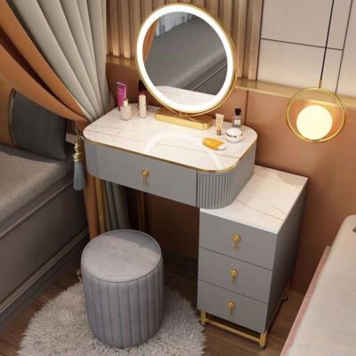 Bàn trang điểm sang trọng nhẹ phòng ngủ bàn trang điểm tối giản hiện đại tủ lưu trữ một bàn trang điểm nhỏ bàn trang điểm tại nhà