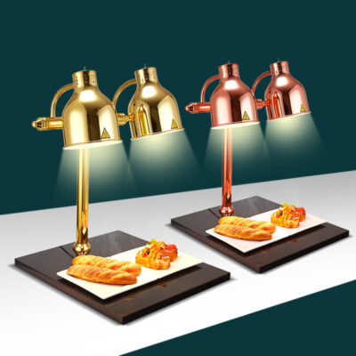 Đèn cách nhiệt hai đầu bằng đá cẩm thạch đèn cách nhiệt thực phẩm buffet đèn cách nhiệt thực phẩm phương tây ga cách nhiệt thực phẩm để bàn sưởi ấm đèn nướng