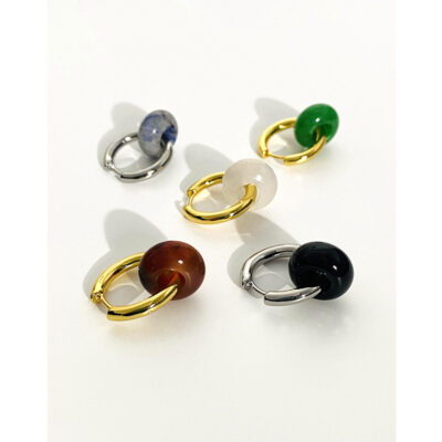 Thanh Đảo Đồ Trang Sức Bán Buôn Đá Quý Tự Nhiên Pháp Bông Tai Mã Não Có Thể Tách Rời Thiết Kế Bông Tai Thiết Kế Bông Tai Cao Cấp