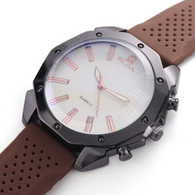 Ngoại Thương Mới Mặt Lớn Đồng Hồ Thạch Anh Nam Mẫu Nhà Sản Xuất Bán Buôn Giản Dị Cá Tính Băng Đồng Hồ Nam Đồng Hồ