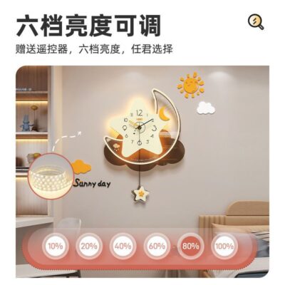 2023 Mới Đồng Hồ Treo Tường Đơn Giản Hiện Đại Nhà Thời Trang Trang Trí Phòng Khách Đồng Hồ Nhà Hàng Sáng Tạo Lưới Đỏ Đồng Hồ Treo Tường