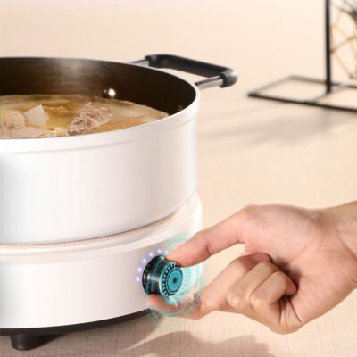 Bếp Điện Từ Gia Đình Tròn Lẩu Nhỏ Ký Túc Xá Mini Nấu Ăn Tích Hợp Tiết Kiệm Năng Lượng Pin Mới Bếp Nhà Sản Xuất Bán Buôn