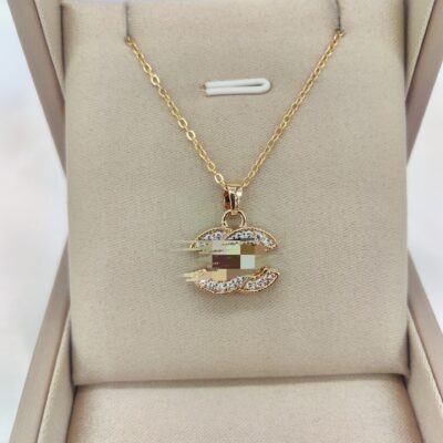 Phiên bản mới của Hàn Quốc của micro-dát zircon thư hương thơm nhỏ vòng cổ thép nữ lưới màu đỏ thời trang đơn giản khí chất đồng mặt dây chuyền