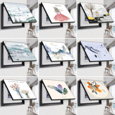 Hộp đồng hồ điện tranh trang trí phòng khách hiện đại tối giản chắn gió công tắc dòng điện yếu vỏ hộp phân phối treo tranh bán buôn