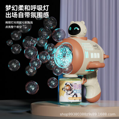 Xuyên biên giới lưới đỏ Gatling bong bóng máy súng bong bóng phát sáng tự động sáu một đồ chơi trẻ em gian hàng chợ đêm bán buôn