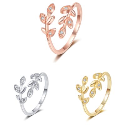 Xuyên biên giới châu Âu và châu Mỹ cổ điển lá kim cương nhẫn chéo bao bì thiệp chúc mừng phụ nữ lá mở nhẫn nhẫn cổ điển