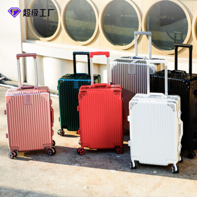 Vali kéo loại nhỏ vali kéo 20 inch bán trú học sinh nam nữ Vali 24 inch khung nhôm bánh xe phổ thông sức chứa lớn