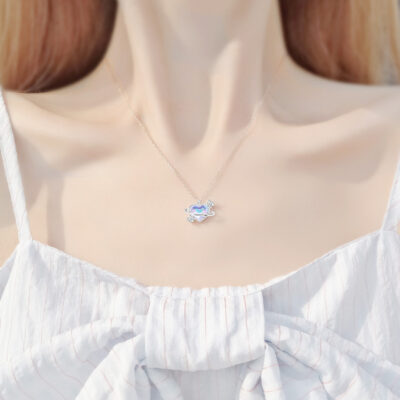 Lời thú nhận Bóng Trái Tim Đính Đá Zircon Nữ Ánh Sáng Sang Trọng Cao Cấp Ngách Thiết Kế Thời Trang Đa Năng Gió Ngọt Xương Đòn Dây Chuyền