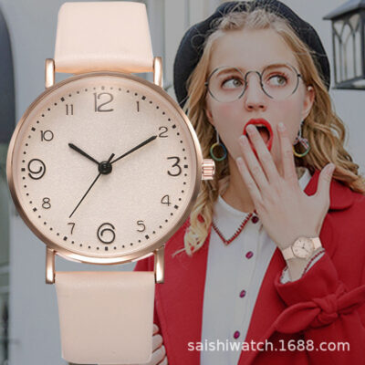Xuyên Biên Giới Nổ Kỹ Thuật Số Đơn Giản Dây Đồng Hồ Nữ AliExpress Bán Chạy Mới Thời Trang Hàn Quốc Đồng Hồ Thạch Anh Nữ