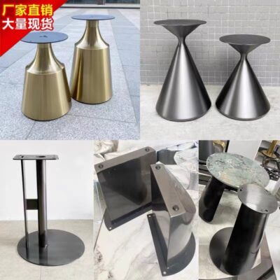 Nhà máy bán trực tiếp bàn cà phê phiến đá tối giản hiện đại căn hộ nhỏ khung tròn kết hợp phòng khách bàn cà phê lưới màu đỏ hình dạng đặc biệt sáng tạo