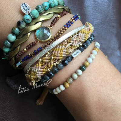 Vòng tay Lexia mặt trước bằng đá tự nhiên cơ bản dành cho nam và nữ đá quý pha lê 4mm thiết kế nhỏ nhỏ không phai màu