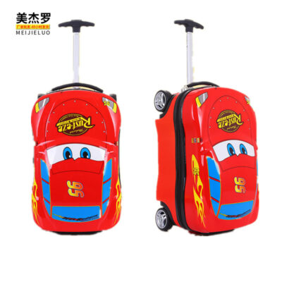 Xe đẩy trẻ em 3D xe vali hoạt hình dễ thương đa năng bánh xe có thể ngồi vali lắc cung cấp nhanh bán buôn
