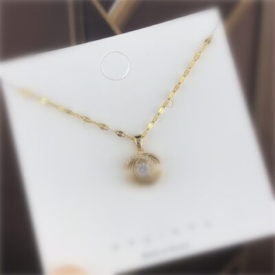 Xiaoxiangfeng Vòng Cổ Đôi C Nữ Mùa Hè 2023 Douyin Live Explosion Thép Titan Không Phai Màu Chống Dị Ứng Ánh Sáng 18K Trang Sức Cao Cấp