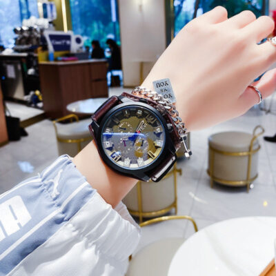 Đồng hồ nam mới 2023 nam xu hướng học sinh trung học cơ sở mặt số giá trị cao đồng hồ thạch anh thời trang