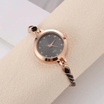 Nữ Mới Đồng Hồ Thạch Anh Nhỏ Giọt Dầu Đồng Hồ Nữ Mặt Nhỏ Thanh Mảnh Vòng Tay Miễn Phí Có Thể Điều Chỉnh Trang Sức Đồng Hồ Thạch Anh Bán Buôn