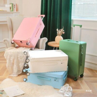 Vỏ xe đẩy đa năng bánh xe 1/9 mở tươi 20 inch mật khẩu hộp lưới vali đẹp loại lớn đẹp vali 24