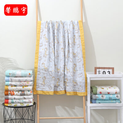 Khăn tắm trẻ sơ sinh cotton nguyên chất thấm túi tắm trẻ em là chăn trẻ em mùa hè