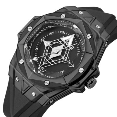 Đồng hồ sáng tạo hot trend xuất khẩu Xu hướng thời trang nam Hình xăm dạ quang Đồng hồ thạch anh rỗng