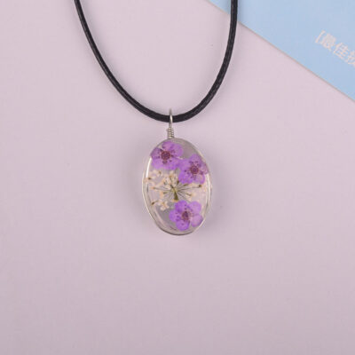 Danh lam thắng cảnh gian hàng trang sức vòng cổ nữ hoa khô thời gian đá quý handmade đặc trưng du lịch vòng cổ hoa đào vòng cổ