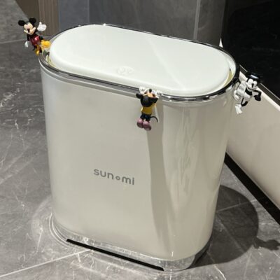 Thùng rác kiểu dáng nhà tắm sang trọng nhẹ giá trị cao có nắp bồn cầu đẩy hộ gia đình phòng khách phòng ngủ nứt