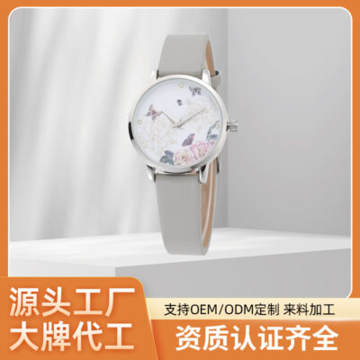 Các nhà sản xuất trong kho bộ quà tặng thời trang một mảnh đồng hồ thạch anh nữ chống nước 50 mét