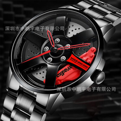 Nguồn đồng hồ nhà sản xuất bán buôn xuất khẩu mô hình nổ xuất khẩu đồng hồ bánh xe thạch anh đồng hồ nam không thấm nước đồng hồ cơ watc