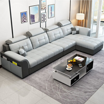 Ghế sofa vải căn hộ nhỏ phòng khách đơn giản và hiện đại cho thuê phòng kết hợp bộ bàn ghế có thể tháo rời và giặt sạch thay mặt cho nền kinh tế