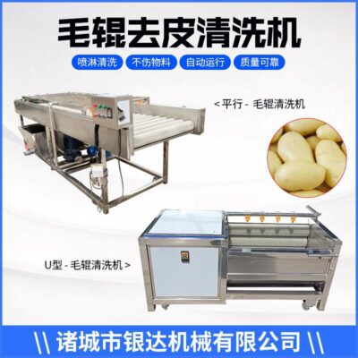 Máy làm sạch tôm càng hàu tại chỗ thiết bị chế biến rau quả thiết bị khử mùi gừng khoai tây thương mại