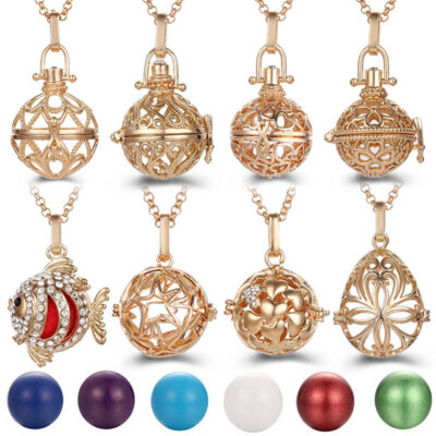Bán Chạy Nhất Xông Phòng Cá Vàng Phong Cách Zircon Lồng Vòng Cổ Rỗng Máy Khuếch Tán Tinh Dầu Hộp Nước Hoa Cổ Hanfu Phụ Kiện