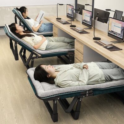 Gấp giường đơn nghỉ trưa hiện vật văn phòng ghế tựa nhà ngủ trưa di động diễu hành giường đơn giản cũi hộ tống