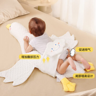 Ngỗng Trắng Lớn Bé Xả Gối Đồ Dùng Cho Bé Sơ Sinh Làm Dịu Gối Nằm Ngủ Hiện Vật