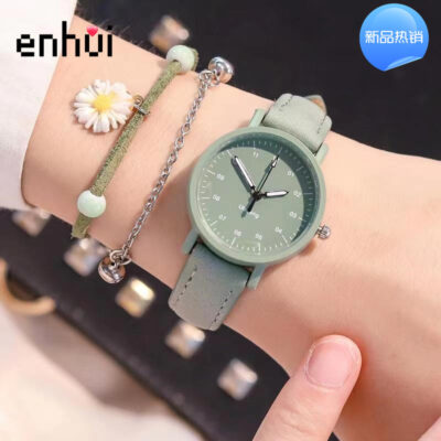 Khí chất đơn giản đồng hồ nữ ins gió cô gái học sinh cấp hai cô gái nhỏ tươi cổ rừng bộ phận phong cách cổ xưa đồng hồ thạch anh