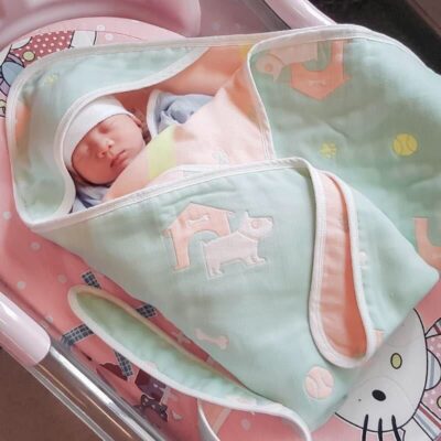 Cotton ôm chăn sơ sinh đồ dùng túi chăn sơ sinh xuân thu gạc hè bé xuân thu chăn túi tấm