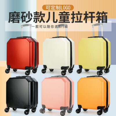 Xe đẩy bán trú trẻ em in logo hoa văn vali 18 inch đào tạo vali quà tặng