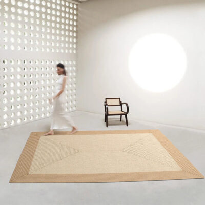 Handmade tự nhiên đay thảm phòng khách bàn cà phê sofa đệm phòng ngủ nhà tatami mat phong cách Nhật Bản wabi-sabi sàn mat