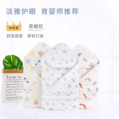 Túi chần bông lò xo phần mỏng chăn ôm sơ sinh đồ dùng cho mẹ và bé phần mỏng chăn ôm ấm gia công