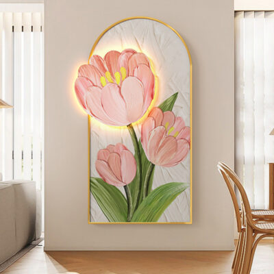 Kem Gió Tranh Trang Trí Đèn Tường Lối Vào Nhà Treo Tranh Hành Lang Lối Đi Phòng Ăn Sofa Phòng Khách Nền Bức Tranh Tường Hoa