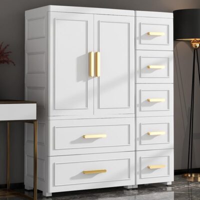 Bé hoàn thiện tủ nhựa thay đồ đa năng loại ngăn kéo nhiều lớp phòng ngủ phòng tủ quần áo trẻ em tủ bảo quản