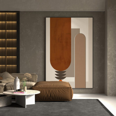 Cửa Cổ Bắc Âu Trừu Tượng Phòng Khách Tranh Trang Trí Lớn Sofa Tầng Tranh Wabi Sabi Phong Cách Đơn Giản Hiên Nhà Mẫu Phòng Treo Tranh