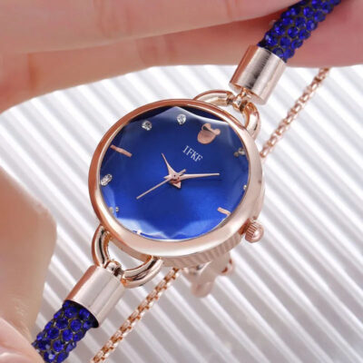 Đồng hồ nữ học sinh phiên bản Hàn Quốc khí chất kéo dây nhỏ nhắn và thời trang Nữ học sinh cấp 2 và cấp 3 Đồng hồ đeo tay thế hệ mới