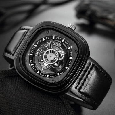 Nhà máy trực tiếp bán đồng hồ đeo tay nam mặt vuông hợp thời trang đồng hồ xuất khẩu đồng hồ đeo tay thạch anh bán chạy nhất