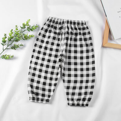 Mùa hè 2021 quần cotton chống muỗi mới cho trẻ em bé trai và bé gái mỏng dáng rộng thường ngày quần thể thao