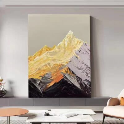 Nhật Chiếu Jinshan nguyên chất vẽ tay ấn tượng kết cấu tranh trang trí phòng khách tối giản hiện đại hiên treo tranh sơn dầu sàn cao cấp