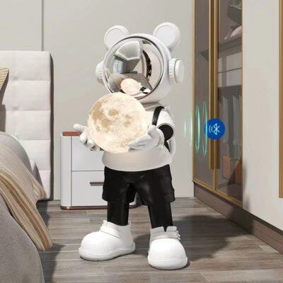 Ánh sáng sang trọng loa phi hành gia lớn từ sàn đến trần đồ trang trí bằng nhựa nhà phòng khách tủ TV trang trí tân gia quà tặng trẻ em